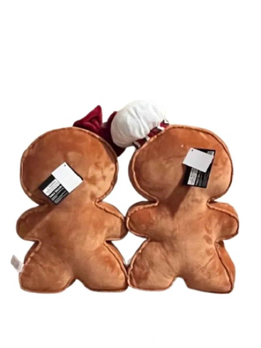 🆕- Set of 2 Gingerbread Mr. & Mrs. Christmas Plush Pillows